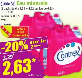 Norma Contrex Eau minérale offre