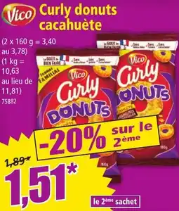 Norma Vico Curly donuts cacahuète offre