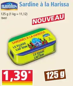 Norma Nautilus Sardine à la Harissa offre