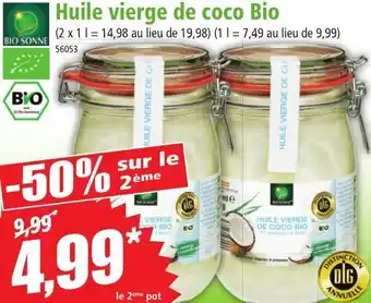 Norma Huile vierge de coco Bio offre