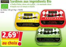 Norma LABONNEMER Sardines aux ingrédients Bio offre