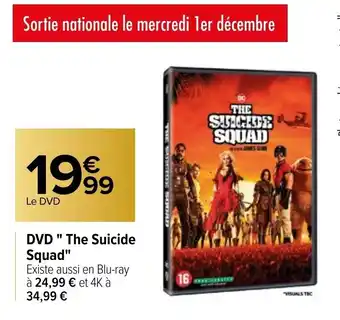 Carrefour DVD " The Suicide Squad" offre