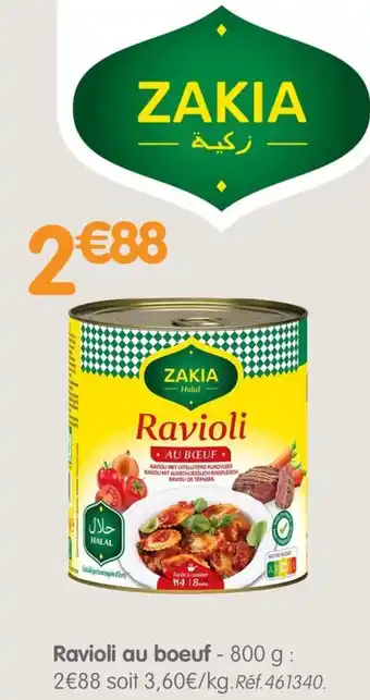 b&m ZAKIA Ravioli au boeuf offre