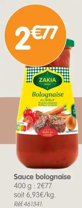 b&m ZAKIA Sauce bolognaise offre