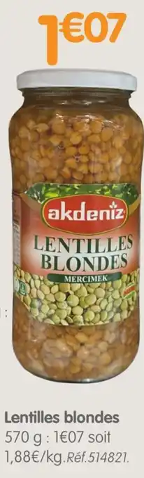 b&m AKDENIZ Lentilles blondes offre