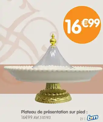 b&m Plateau de présentation sur pied offre