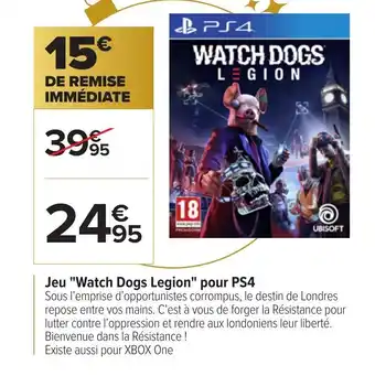 Jeu "Watch Dogs Legion" Pour PS4