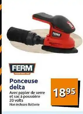 Action Ponceuse Delta Ferm offre
