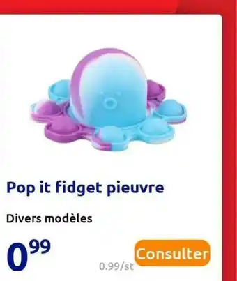 Action Pop It Fidget Pieuvre offre
