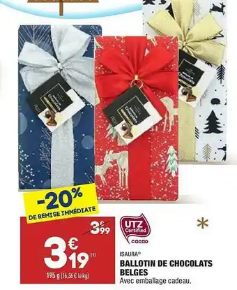 Ballotin De Chocolats Belges Isaura