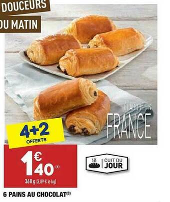 ALDI 6 Pains Au Chocolat offre