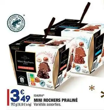 ALDI Mini Rochers Praliné Isaura offre