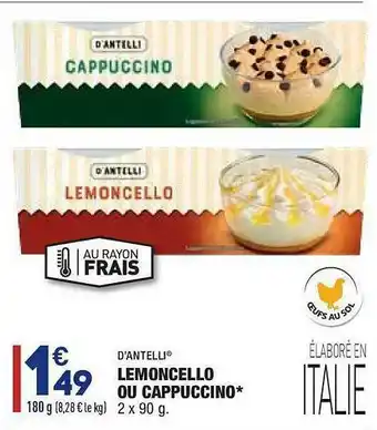 ALDI Lemoncello Ou Cappuccino offre
