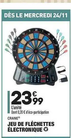 ALDI Jeu De Fléchettes électronique Crane offre