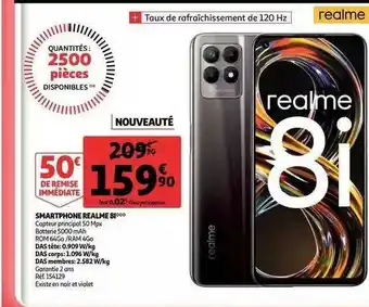 Auchan Smartphone Realme 8i offre