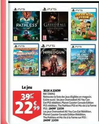 Auchan Jeux offre