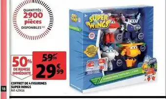 Auchan Coffret De 4 Figurines Super Wings offre