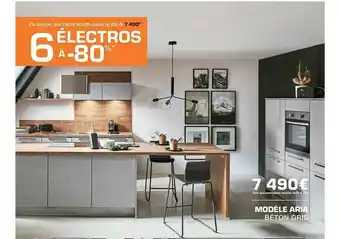 Modèle Aria Béton Gris : électros