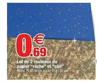 Bazarland Lot De 2 Rouleaux De Papier offre