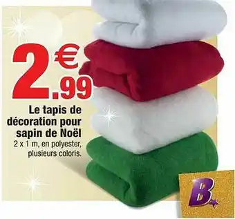 Bazarland Le Tapis De Décoration Pour Sapin De Noël offre