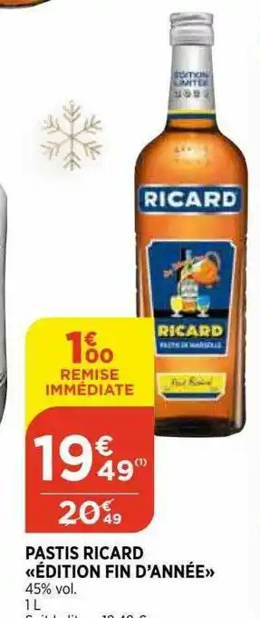 Pastis Ricard «édition Fin D'année»