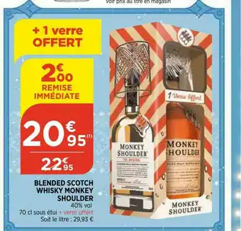 Bi1 Blended Scotch Whisky Monkey Shoulder offre