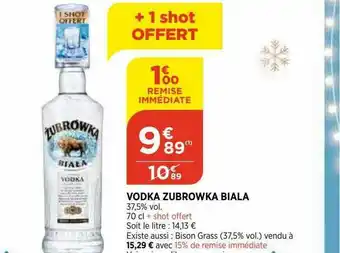 Bi1 Vodka Zubrowka Biala offre