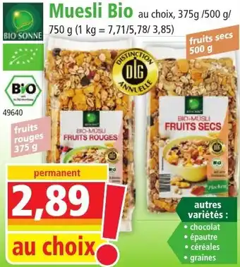 Norma Muesli Bio offre