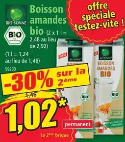 Norma Boisson amandes bio offre