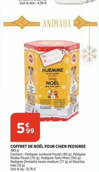 Bi1 Coffret De Noël Pour Chien Pedigree offre