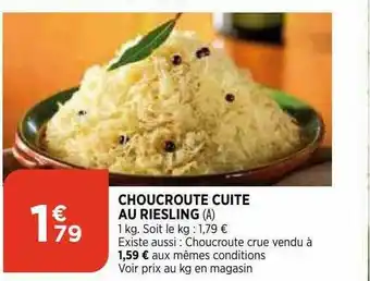 Bi1 Choucroute Cuite Au Riesling offre