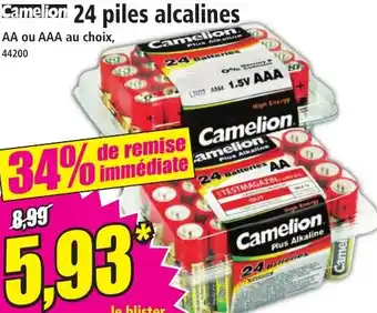 Norma Camelion 24 piles alcalines offre