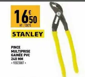 Brico Cash Pince Multiprise Gainée Pvc 240 Mm Stanley offre