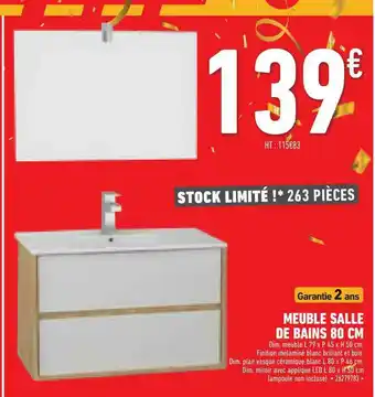 Brico Cash Meule Salle De Bains 80 Cm offre