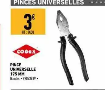 Brico Cash Pince Universelle 175 Mm Cogex offre