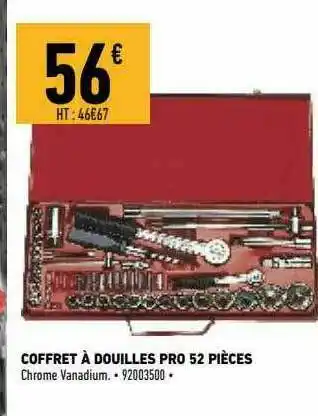 Coffret à Douilles Pro 52 Pièces