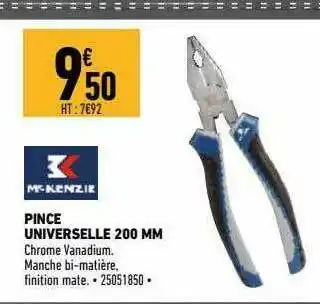 Brico Cash Pince Universelle 200 Mm M.kenzie offre