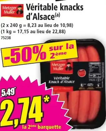 Norma Véritable knacks d'Alsace offre