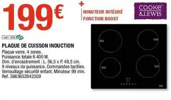 Brico Dépôt Plaque De Cuisson Induction Cook&lewis offre