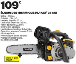 Brico Dépôt Élagueuse thermique 25,4 cm³ offre