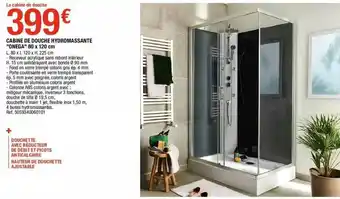Brico Dépôt Cabine De Douche Hydromassante offre