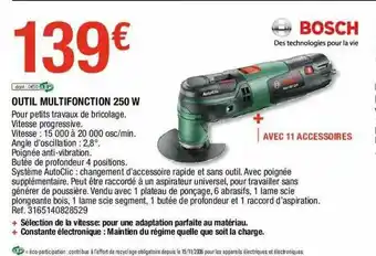Outil Multifonction 250 W Bosch
