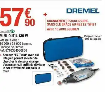 Brico Dépôt Mini-outil 130 W Dremel offre