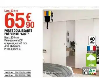 Porte Coulissante Prépeinte