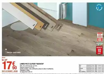 Brico Dépôt Lames Pvc à Clipser offre