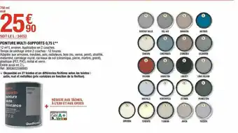 Brico Dépôt Peinture Multi-supports 0,75 L offre