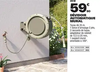 Brico Dépôt Dévidoir automatique mural offre