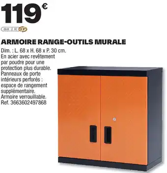 Brico Dépôt Armoire range-outils murale offre