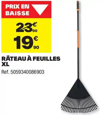 Brico Dépôt Râteau à feuilles XL offre