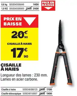 Brico Dépôt Cisaille à haies offre